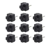 APGLSXY 10Pcs Original Square MicroSwitch Fretting Button EVQP0K07KBB4 Black Spots 6x6x7.2mm MicroSwitch
