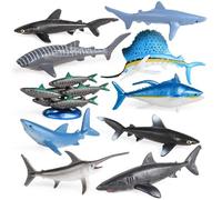APGLSXY 10Pcs Simulation Pelagic Fish Model Figure Set Collection Doll for Children Creative Storytelling and Science Nature Learning Pretend Play Fish Figure Doll