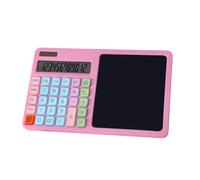 APGLSXY 12 Digit Solar Calculator Large Screen Display Power Business Finance Accounting Calculator with Writing Board Scientific with Solar Charging