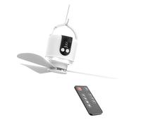 APGLSXY 16.5Inch Portable Camping Fan with Remote Control 15600mAh Battery USB Rechargeable LED Light 3 Speed Tent Garage Cooling