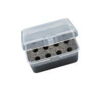 APGLSXY 1Pc 12 Slot 2A Battery Organiser Case Storaeg Box with Clear Lid Individual Compartment for Secure Storage Clear Battery Storage Box