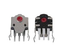 APGLSXY 2PCS / Set Red Core Mice 9mm Original 5 Million Times Gaming Skate Feet Pad Edge Sticker Receiver Adapter Keycap Remover Puller Side Button Storage Box Case