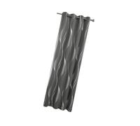 APGLSXY Blocking Window Curtain with Grommets Top Easy Installation Elegant Silver Waves Print Blackouts Long Drape Home Decors Room Darkening Curtain with Grommets Top