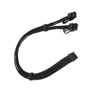 APGLSXY Braided PCIe GPU Power Cable, 16Pin to Two 8Pin Adapter with Cable Combs for Desktop Builds and Wire Management