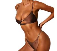 APGLSXY Breathable Hollow Cutout Two Piece Swimwears with Adjustable Strap Two Piece Thong Swimming Costume for Beach and Pool Comfortable Swimsuit Set