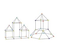 APGLSXY Builders Toy with 100 Robust ABS Tubes and Connectors to Construct Play Structures Castles and More Boys Girls Activity