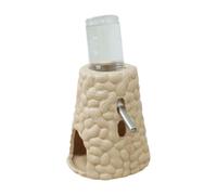 APGLSXY Ceramics Pet Water Dispenser Hanging Feeder For Cage Peanut Shaped Large Capacity