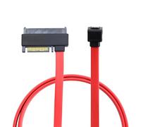 APGLSXY Computer Case Data Cable L Shaped SFF-8482 to 7P Female Port 0.5m / 19.68in for Clean Internal Drive Bay Cable Routing Use and Organized Storage Bay Management