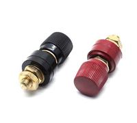 APGLSXY Copper Automotive Battery Terminals Brass Studs Connector Power Connection Terminal for 6mm / 8mm High Current Cable Link Brass Studs Connector with Nut