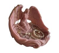 APGLSXY Delicate Angel Wing Shape Ornamental Tray Decorative Plate Suitable for Showcasing Small Accessories and Keepsakes Angel Wing Jewelry Tray