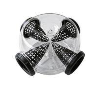 APGLSXY Fishing Baits Container Light Weight Crayfish 4 Hole Anti Escape Cage Accessories Easy to Carry Shrimp Net for Lake River Beach Pond