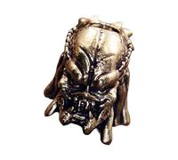 APGLSXY Handcrafted Distressed Brass Keychain Charm Featuring Soldiers Relief Artwork Outdoor Umbrella Rope Pendant Punk Decorations