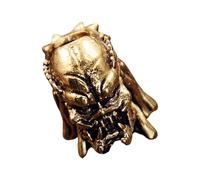 APGLSXY Handcrafted Distressed Brass Keychain Charm Featuring Soldiers Relief Artwork Outdoor Umbrella Rope Pendant Punk Decorations