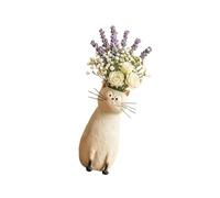 APGLSXY Handcrafted Wacky Cats Vases Whimsical Cats Planter for Small Flower Kitten Statue Flower Vases Ornament Home Decors Kitten Statue
