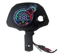 APGLSXY Hard Wearing LED Display Motorbike Mileometer Constructed in Coal Stage Observe and Permanent Polystyrene Housing Hard Wearing Tachometer LCD