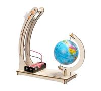 APGLSXY Innovative Wooden Science Activity Set Exploring Day Night Rotation School Projects Day and Night Demonstration