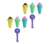 APGLSXY Interactive Ice Cream Sand Play Toy with Scoops for Children Imagination Play Outdoor Beach Sandcastle Toy Outdoor Sand Playset