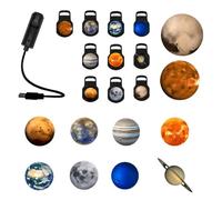 APGLSXY Interactives Universe Night Lamp Projectors Moons Planet Nebulaes Via USB Connection for Ceiling Mapping Universe Night Light Multicolor Star Projectors