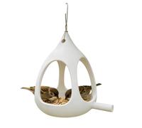 APGLSXY Large Capacity Transparents Bird Feeders Stable Hanging Ball Shape Feeding Dispenser for Outdoor Bird Watching Spherical Garden Feeding Dispenser