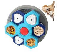 APGLSXY Multi Compartment Rotating Dog Bowl for Fast Eating Pets to Promote Good Behavior and Reduce Choking Risk Food Puzzle for Dogs