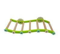 APGLSXY Natural Wood Parrots Suspension Bridge Swing Toy Colorful Hangings Cage Climbing Ladders Pet Bird Accessories Multicolor Wood Hangings Climbing Ladder Toy