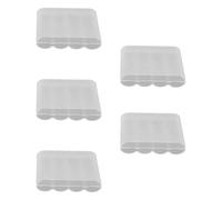 APGLSXY Of 5 Flame Retardant Battery Organizing Box Clear Design for Efficient Home Offices Device Power Management Battery Planner
