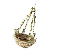 APGLSXY Organic Parakeet Nesting Box Breathable Bird Hammock Swing Bird Basket Grass Birds Nest with Secure Hangings Hole Hangings Basket Rope for Small Parrots
