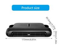 APGLSXY Portable USB Back Cooling Fan Car Headrest Neck Fan with USB Plug and Reduction Technology Portable Headrest Car Rear Seat Cooling