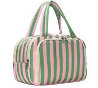 APGLSXY Practical Fabric Cosmetic Pouch Wide Opening Design Large Capacity Stylish Makeup Bag for Travel Gym and Women Trendy Storage Bag