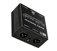 APGLSXY Professional Sound Source Switcher 3.5Mm / 6.35Mm / XLR Input and Output Interfaces for Studio Live Professional Sound Indication Change