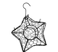 APGLSXY Rustproof Five Point Star Birdhouse Plant Holder Hanging Basket for Patio Yard Outdoor Decoration