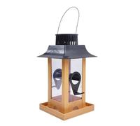 APGLSXY See Through Garden Bird Feeder Including Animal Barrier Strong PVC Assembly Quick Setup Ready for Use Gift Bird Feeder