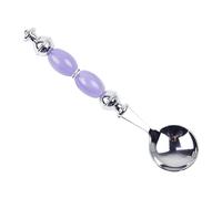 APGLSXY Stainless Steel Cutlery Beaded Handle Dining Fork and Spoon for Outdoor Picnics Family Gatherings Elegant Coffeeshop Utensils