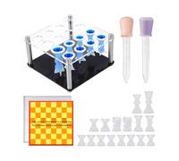 APGLSXY Standard Chess Set Mold for Resin Casting Featuring Royal Figure Official Cavalrymen Keep Foot and Board Tabletop Game Molds