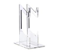 APGLSXY Transparent Acrylic Twin Controller Holder Space-Efficient Vertical Mount Secure Grip Game Device Display (117 Chars) Game Controller Charging Station