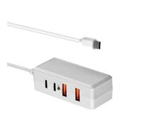 APGLSXY Type C to Double USB and Double Charging Splitter Cord for Safe and Stable Power Distribution to 4 Devices USB Extension Cable