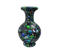 APGLSXY Vase Puzzle Craft, 200-Piece ABS 3D Project Set with LED Glow and Water Cup for Tabletop Floral Room Decor Tabletop Puzzle Curved Piece Flower Display Shelf Decor Aa Battery Light