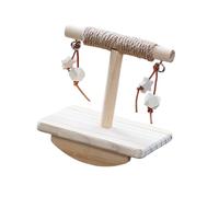 APGLSXY Wooden Swing Perch Stand Toy For Birds Balance Exercise And Entertaining Play