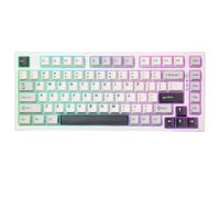 aPGroeEVG Wireless Rapid Trigger Mechanical Gaming Keyboard Hot Swap Hall Effect 75 Percent Custom Actuation Magnetic Switch Compatible With RT80 White 8K(White)