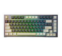 aPGroeEVG Wireless Rapid Trigger Mechanical Gaming Keyboard Hot Swap Hall Effect 75 Percent Custom Actuation Magnetic Switch Compatible With RT80 White 8K(Black)