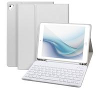 APHBZGE for iPad 6/5th Generation Case with Keyboard 2018/2017,Detachable Bluetooth Keyboard case for iPad Air 2/1,iPad Keyboard Case 9.7 inch with Pencil Holder,Square Keycaps,Gray