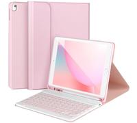 APHBZGE Keyboard Case for iPad 9/8/7th Gen 10.2’’,Detachable Case with Bluetooth Keyboard for iPad 9th Gen 10.2 inch with Pencil Holder,Auto wake/up,Pink