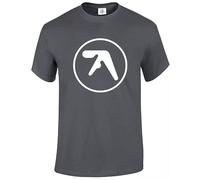 Aphex Twin T-Shirt Men's Funny Dance Rave Music Electronicas Tee Top(Charcoal,S)