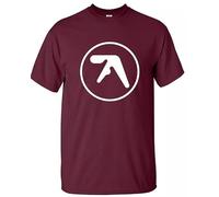 Aphex Twin T-Shirt Men's Funny Dance Rave Music Electronicas Tee Top(Maroon,XXL)