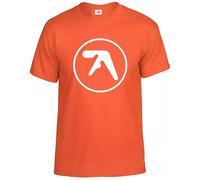Aphex Twin T-Shirt Men's Funny Dance Rave Music Electronicas Tee Top(Orange,M)