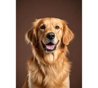 Aphila Diamond Art Golden Retriever 5D Diamond Painting DIY Kits Full Round Drill Rhinestones by Number Embroidery Arts and Crafts for Living Room Home Wall Decor 12x16 inch / 30x40cm