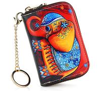 APHISON Credit Card Holder for Women Card Case RFID Blocking Ladies Cute Cartoon Artistic Coin Purses Small Wallet Pouch for Girls/Kids 10 Card Slots Gift Mandala