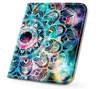 APHISON Purses for Women Small Wallet with Zipper RFID Blocking Slim Vegan Leather Wallet Bifold Card Holder Coin Pocket Ladies Purse with ID Window Mandala