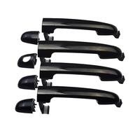 Aphkqost Car Door Handle Outer for Hyundai for Sonata 2006 2007 2008 2009 2010 2.4L 3.3L Black Or Chrome Exterior Car Door Handle Front Rear Left Right(4 Sides Black)
