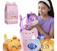 Aphmau Bakery MeeMeows Mystery Plush 11" - Baguette, Muffin, Pie & Baker Cat Collectibles - 4 to collect, One Supplied, Styles May Vary